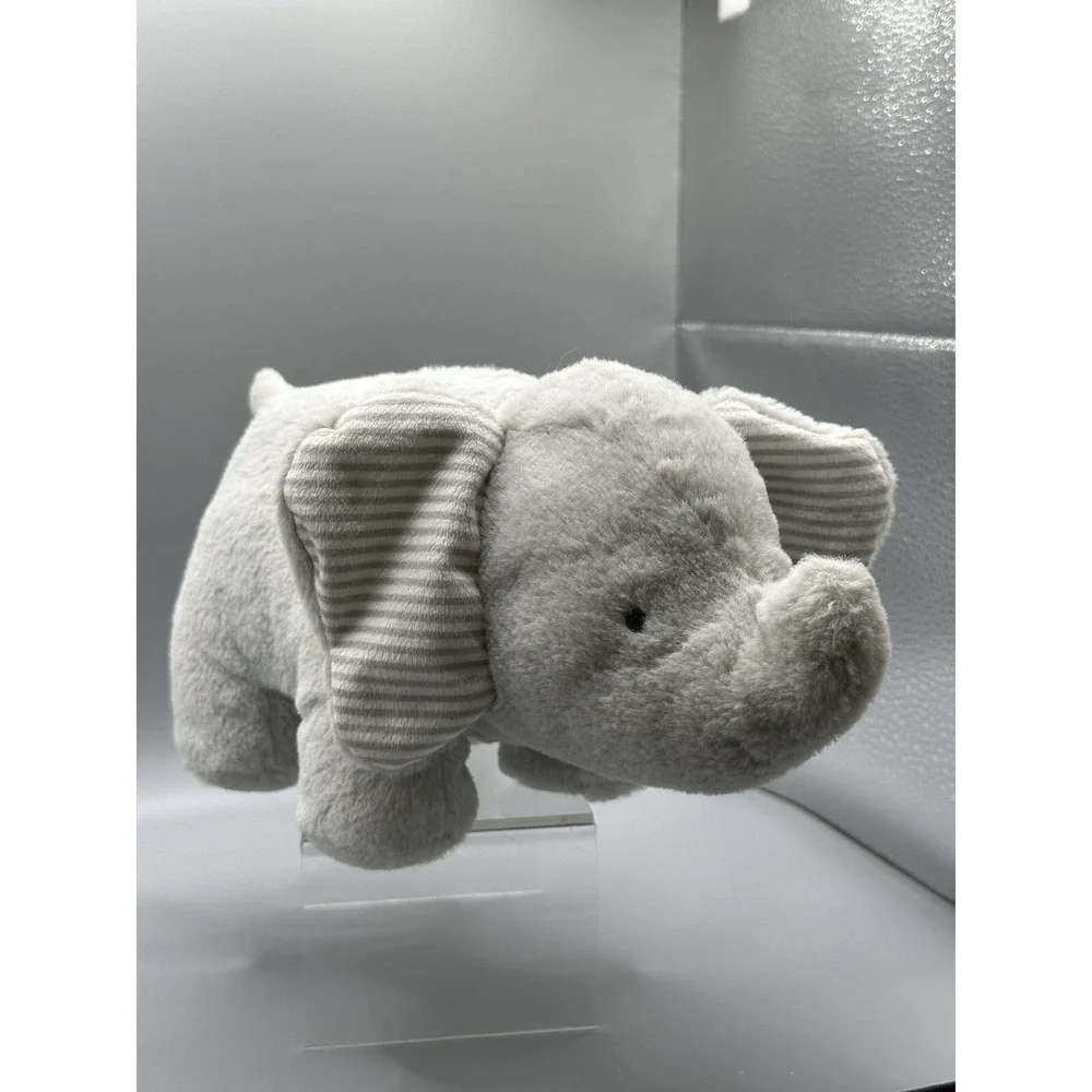 Carter's Elephant Musical Plush Wind Up Gray Stripe 9